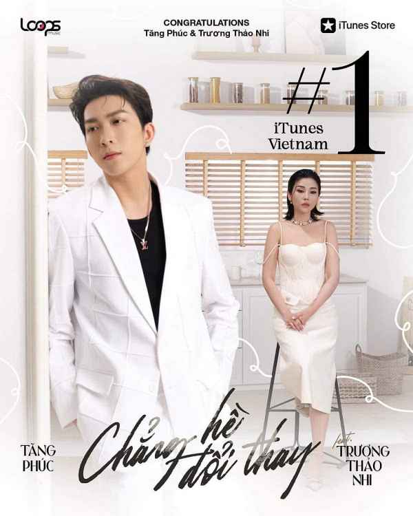 Trương Thảo Nhi và Tăng Phúc vừa tái hợp đã 'chễm chệ' Top 1 Itunes Việt Nam