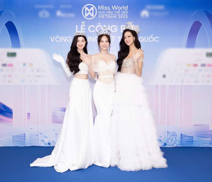 Thảm đỏ Miss World Vietnam 2023: Mai Phương - Tiểu Vy ngọt ngào 'hết nước chấm' Ảnh 1