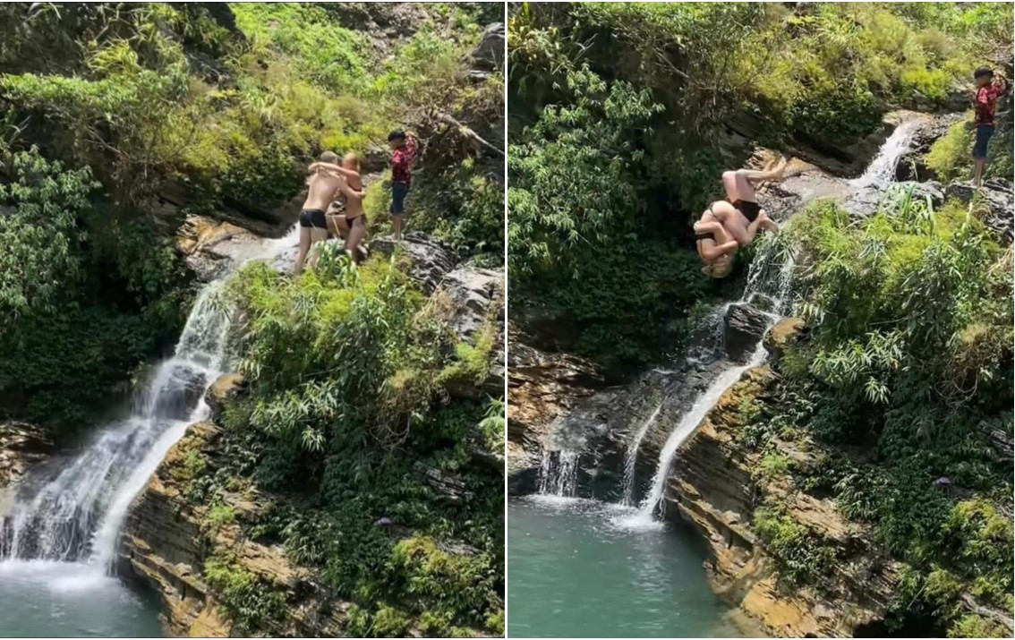 Một du khách đuối nước tử vong khi nhảy thác Du Già ở Hà Giang