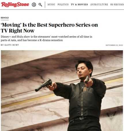 Rolling Stone gọi 'Moving' là đỉnh cao của thể loại siêu anh hùng